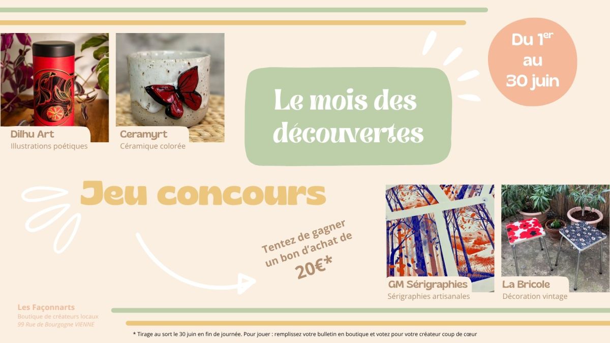 ✨ LE MOIS DES DECOUVERTES&nbsp;✨
